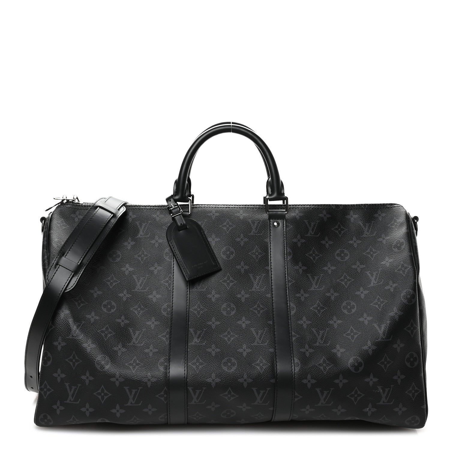 Louis Vuitton Monogram Eclipse Keepall Bandouliere 50 1 of 8