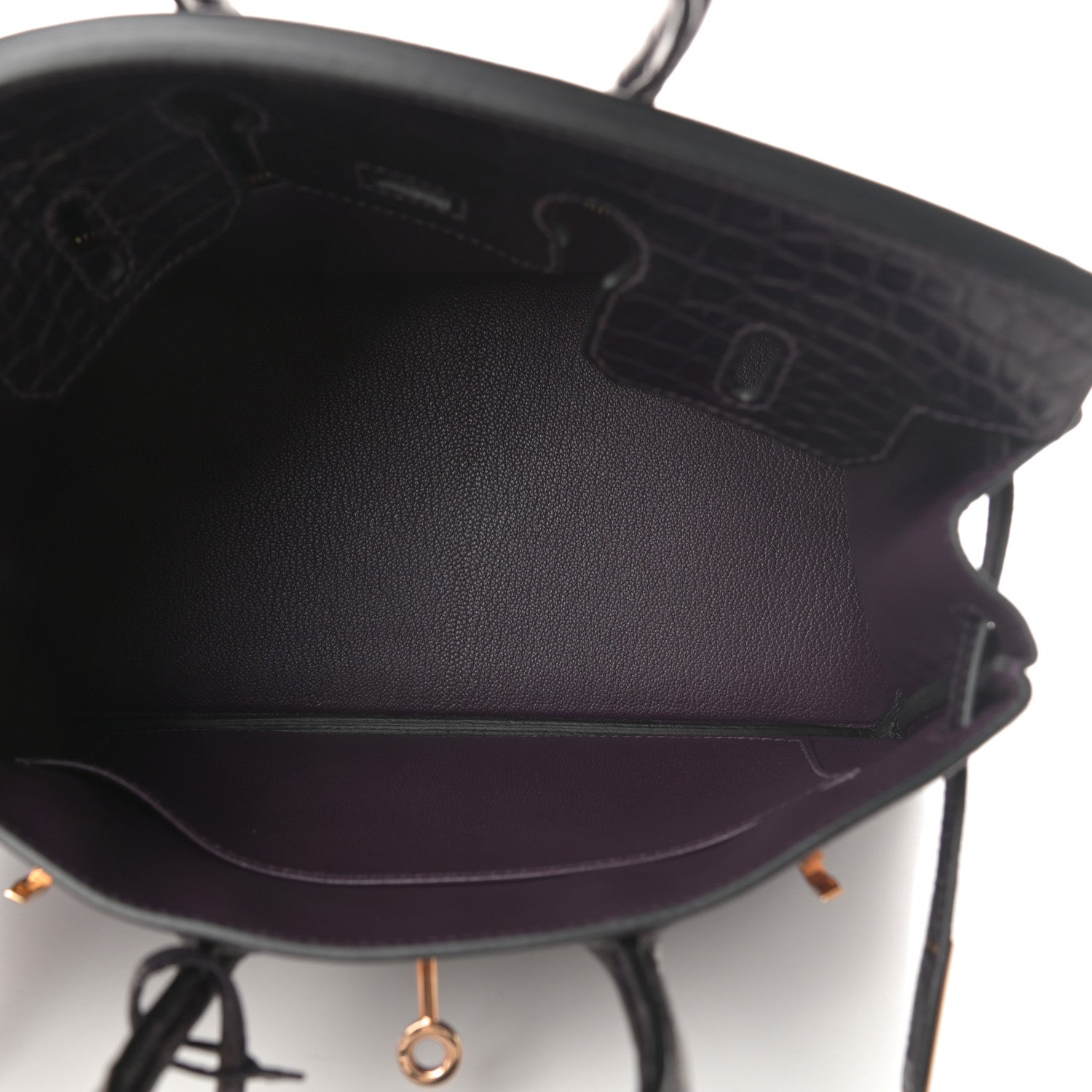 Hermes Togo Matte Alligator Birkin Touch 25 Raisin 5 of 11