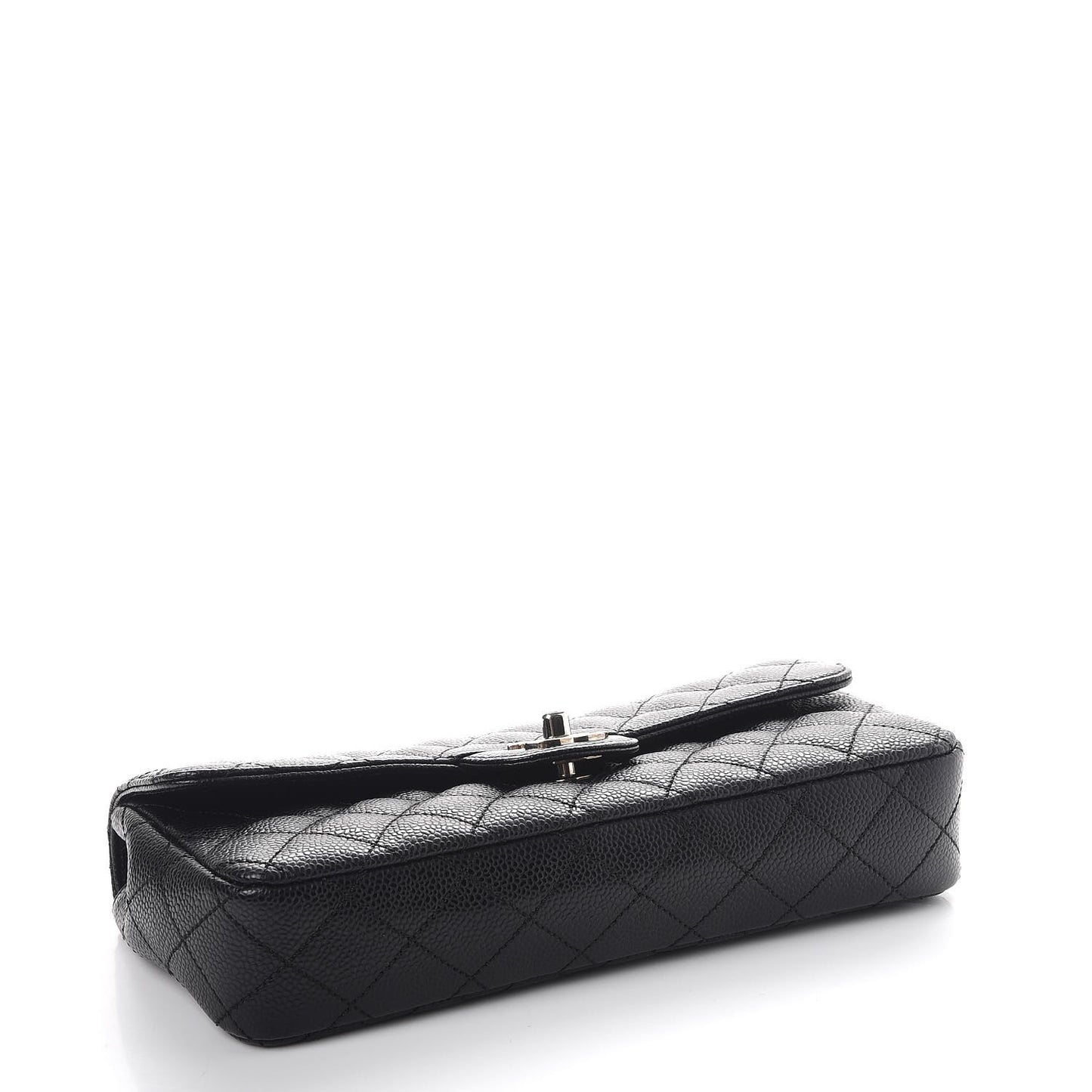 Caviar Quilted East West Flap Black