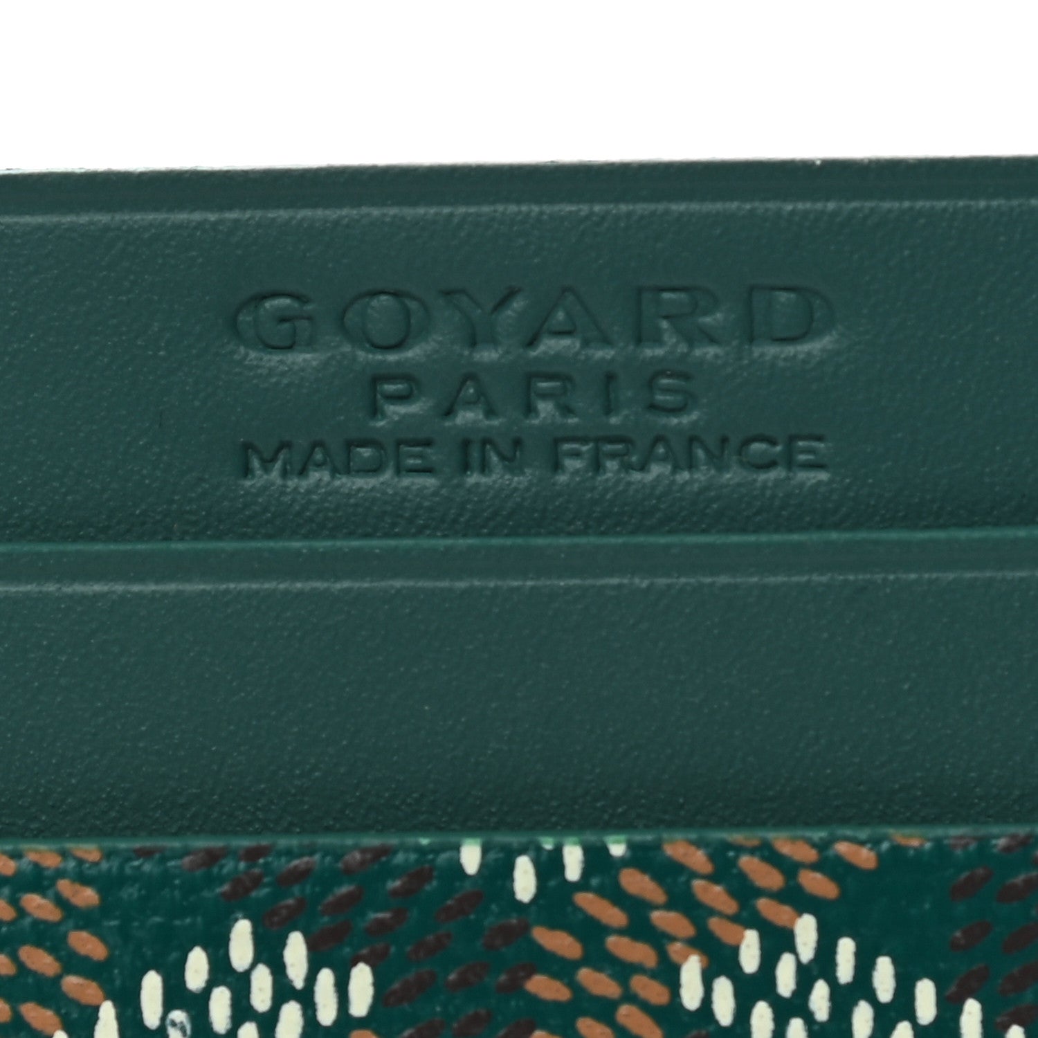 Goyard Goyardine Saint Sulpice Card Holder Green 5 of 5
