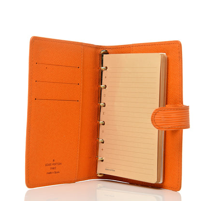 Louis Vuitton Epi Small Ring Agenda Cover Mandarin 4 of 9