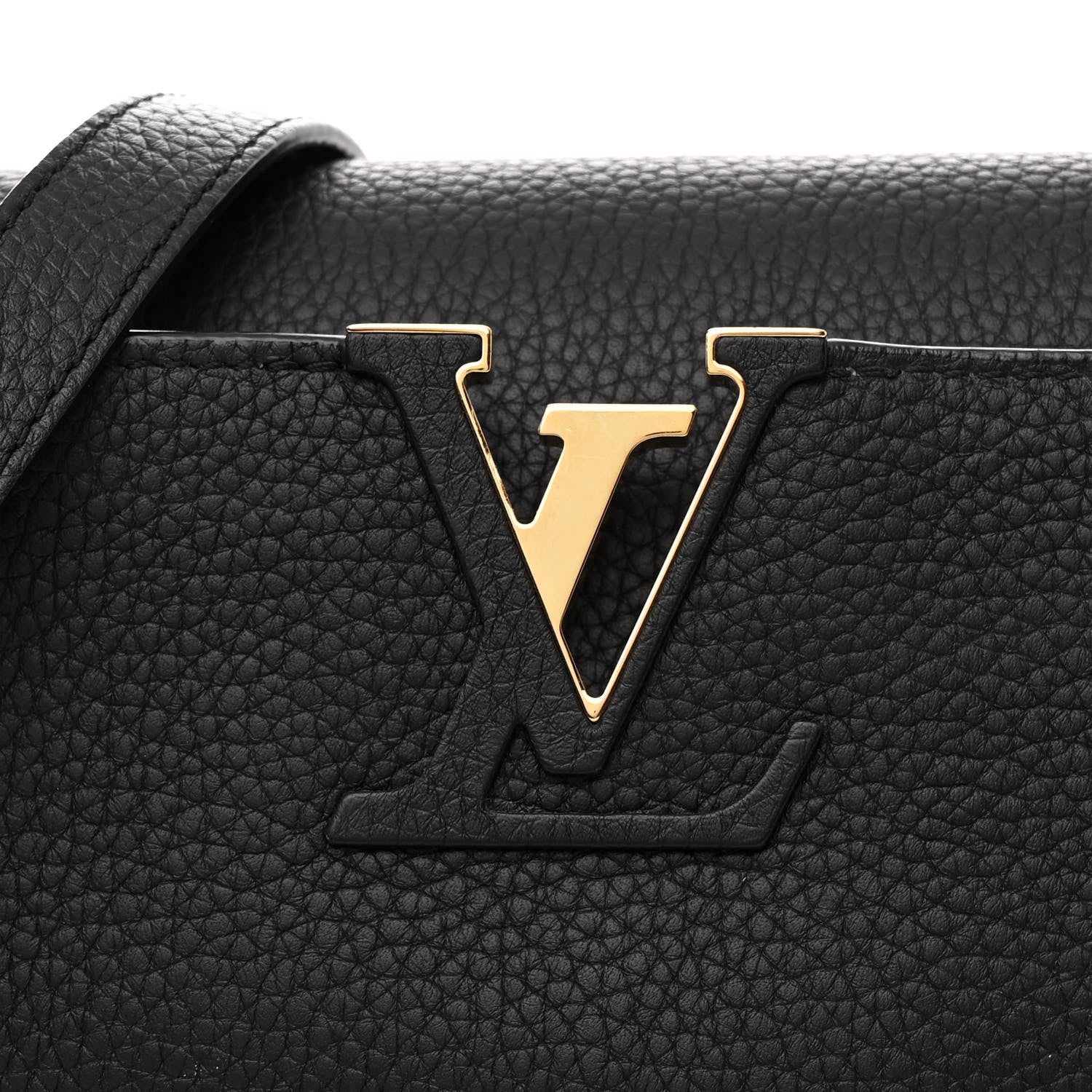 Louis Vuitton Taurillon Blooming Capucines PM Black 8 of 10