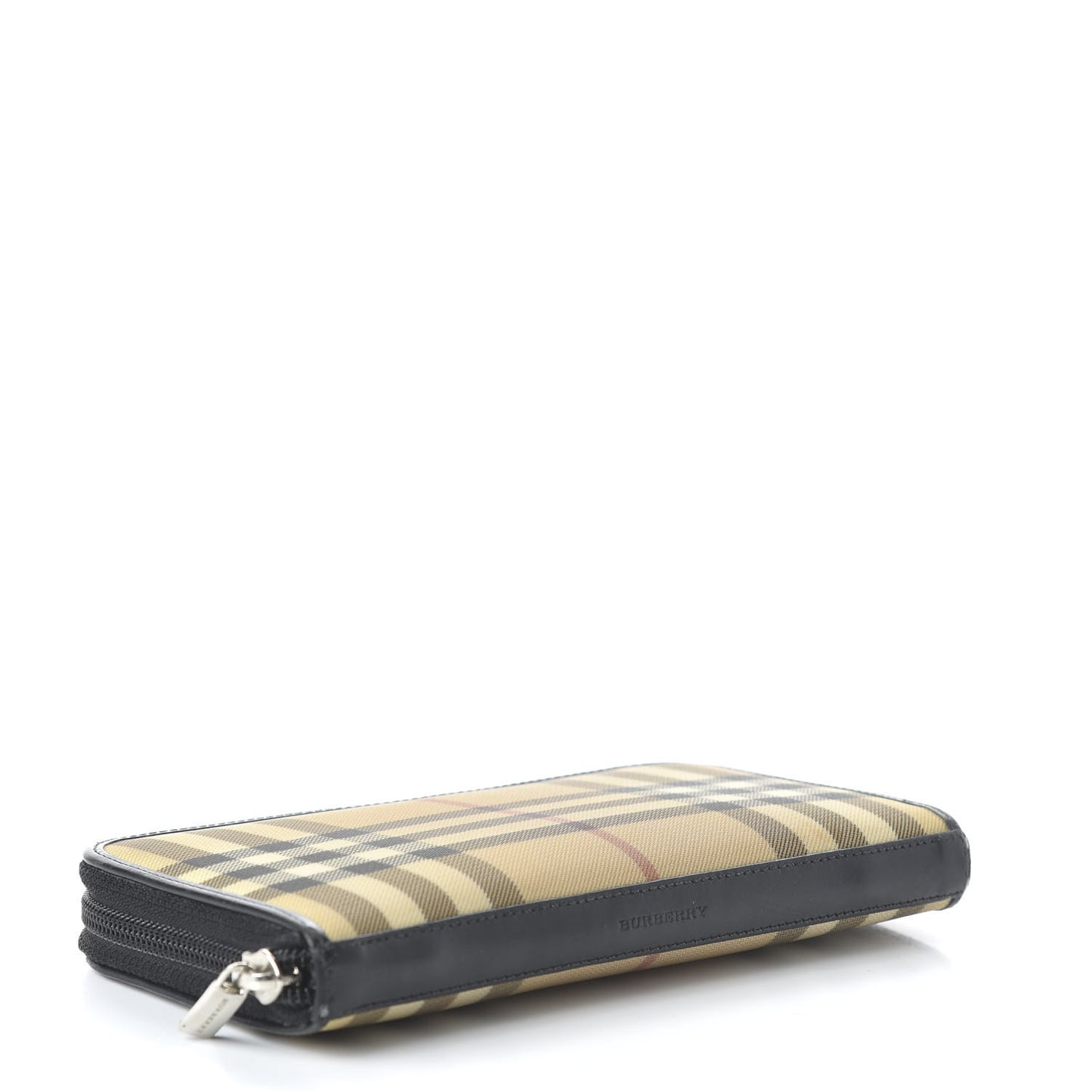 Vintage Check Elmore Zip Around Wallet Black