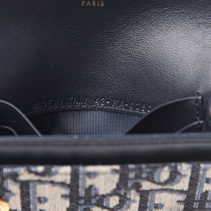 Christian Dior Oblique Saddle Card Holder Blue 6 of 7