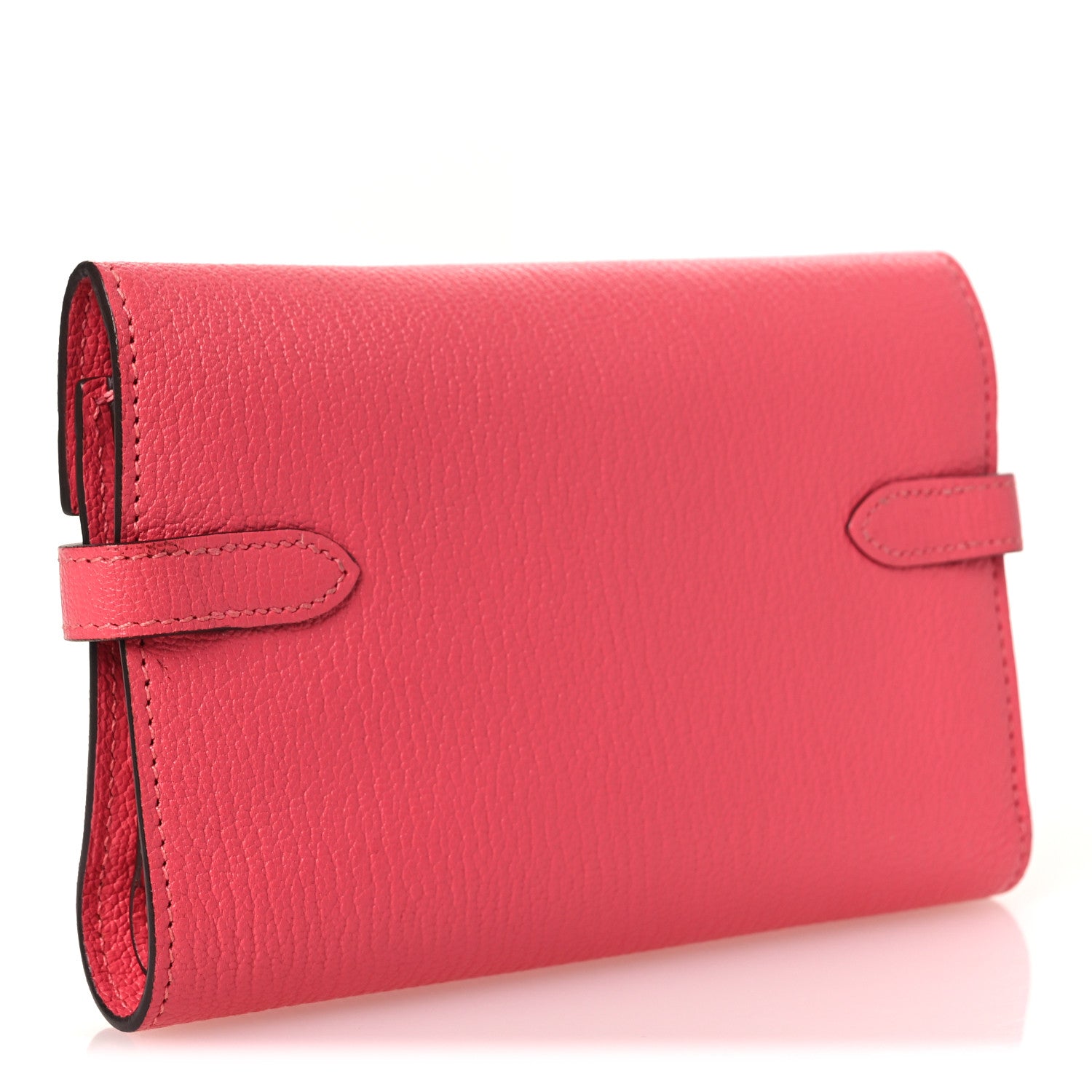 Hermes Chevre Mysore Medium Kelly Wallet Rose Azalee 3 of 10