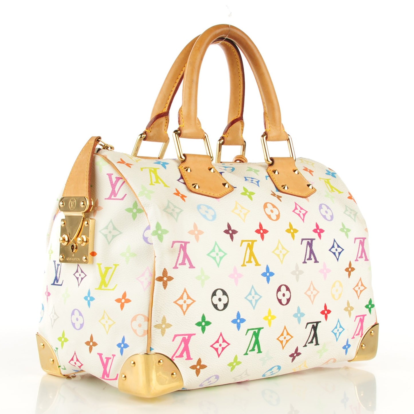 Monogram Multicolor Speedy 30 White