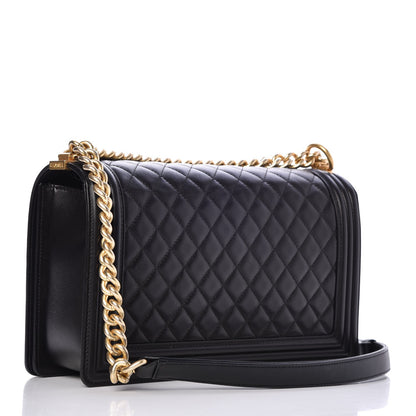 Chanel Lambskin Quilted New Medium Boy Flap Black 3 of 7