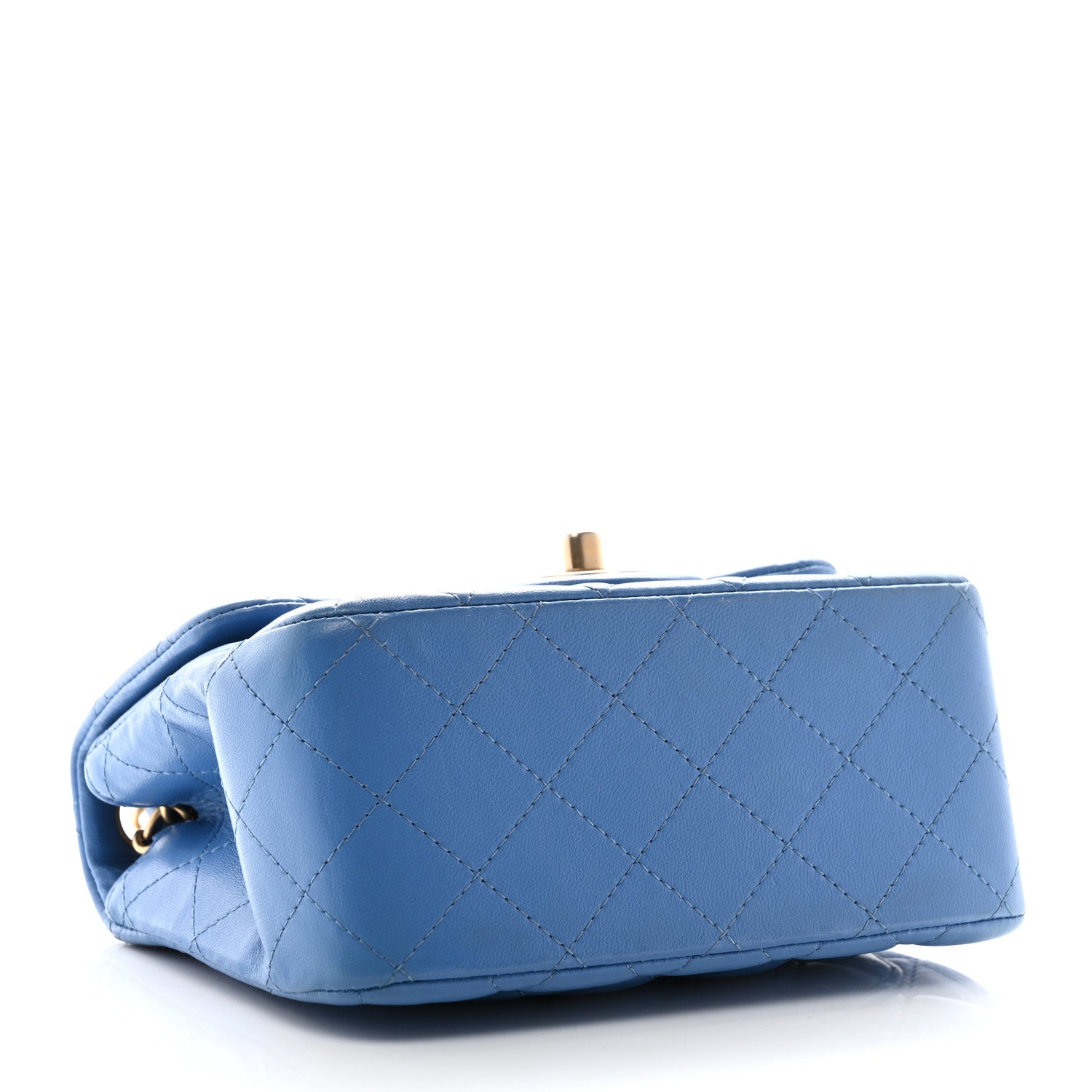 Chanel Lambskin Quilted Mini Square Flap Blue 4 of 10