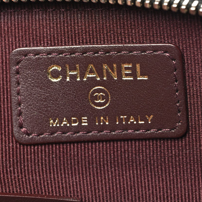 Chanel Caviar Quilted Zip Card Holder Wallet Black 6 of 10