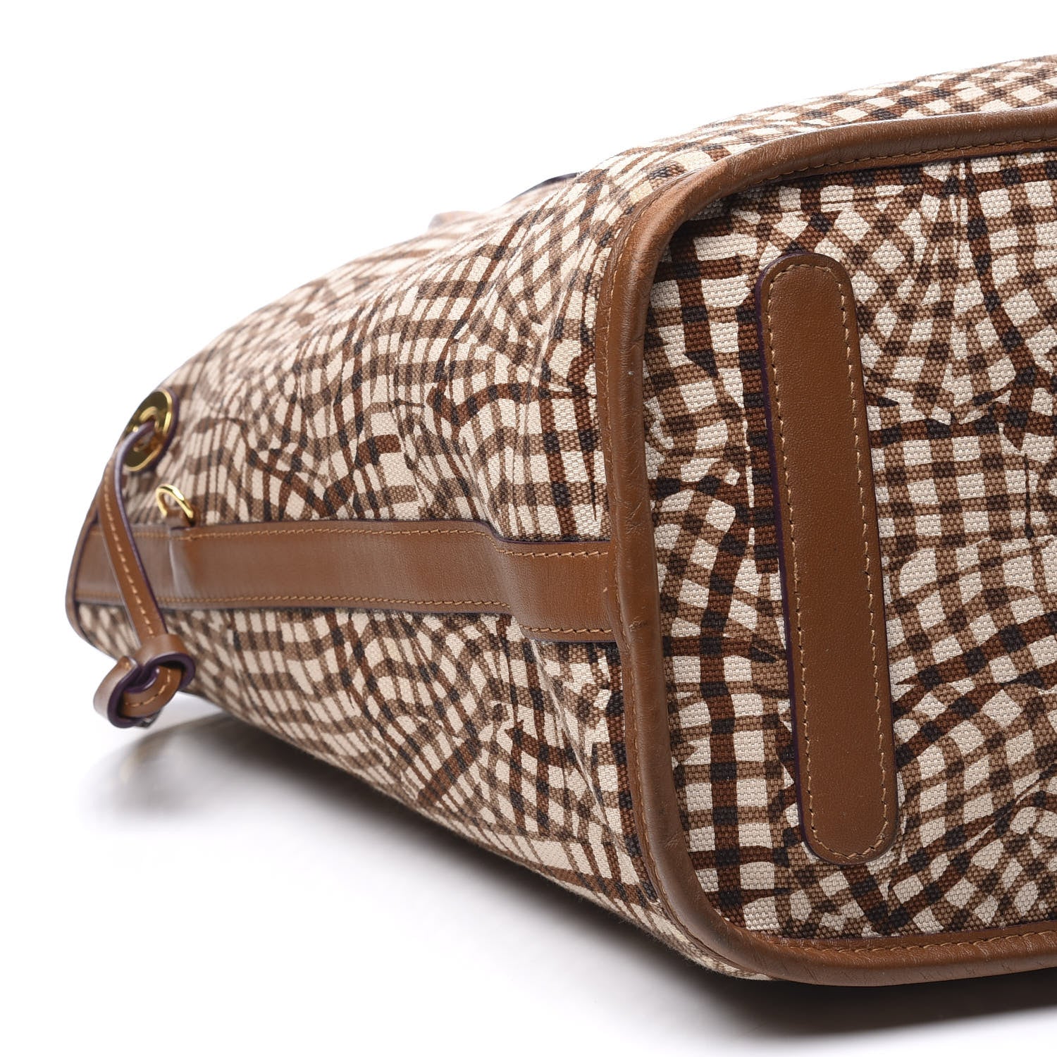 MCM Visetos Medium Liz Reversible Shopper Tote Cognac 14 of 17