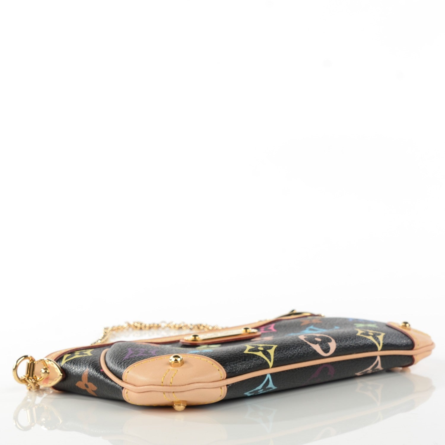 Louis Vuitton Monogram Multicolor Pochette Milla MM Black 4 of 8