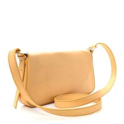 Fendi Vitello Enamel Interchangeable Strap Baguette Giallo Alchemy 5 of 12