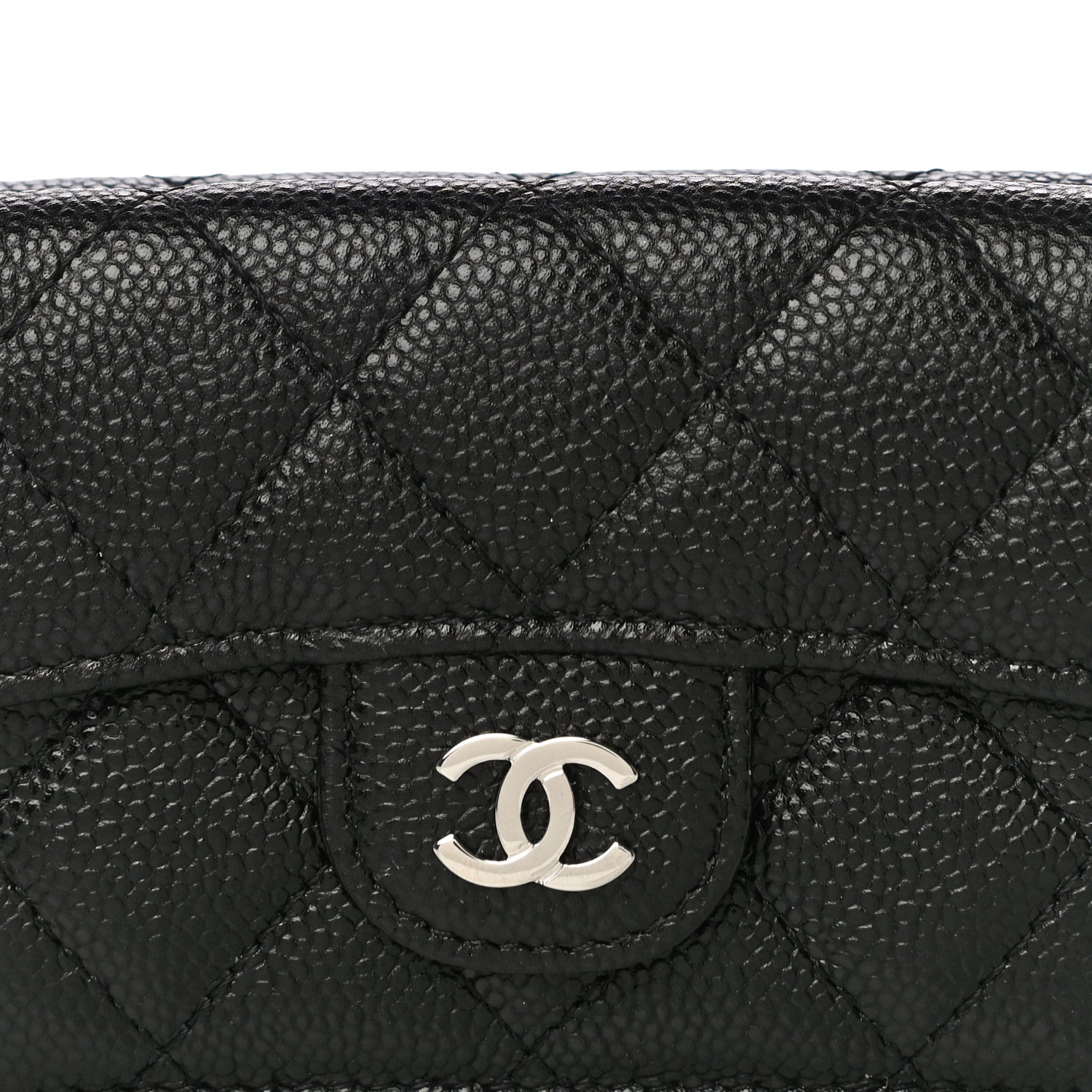 Chanel Caviar Quilted Double Flap Wallet Black 8 of 11