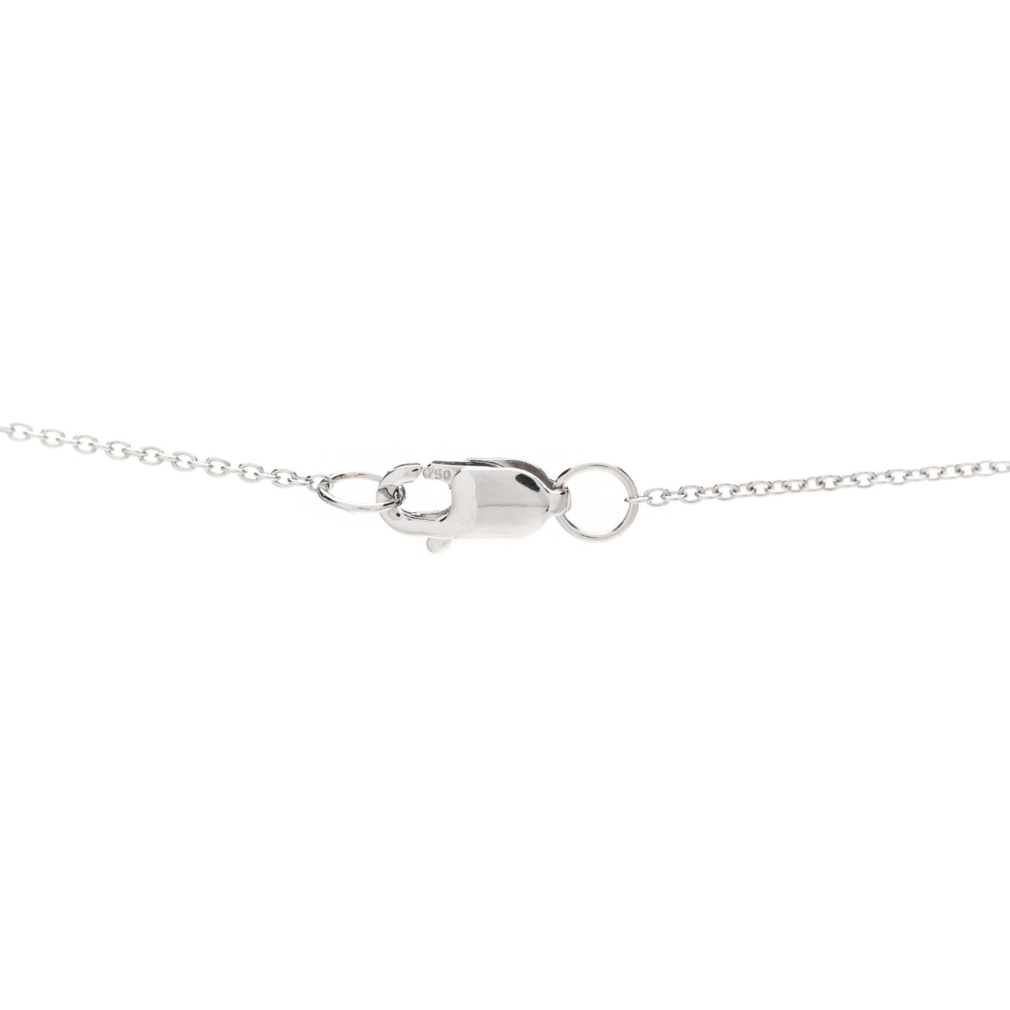 18K White Gold Diamond Rose Quartz Heart Pendant Necklace