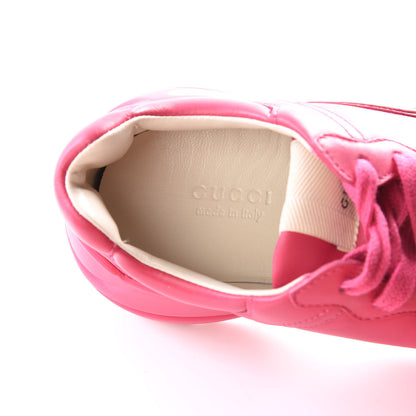 Gucci Calfskin Logo Womens Rhyton Sneakers 36.5 Box Pink 7 of 9