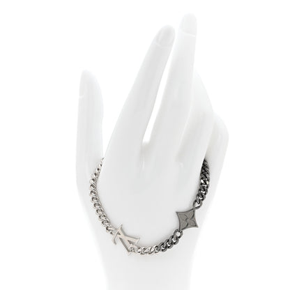 Louis Vuitton Brass LV Instinct Bracelet Silver 2 of 5