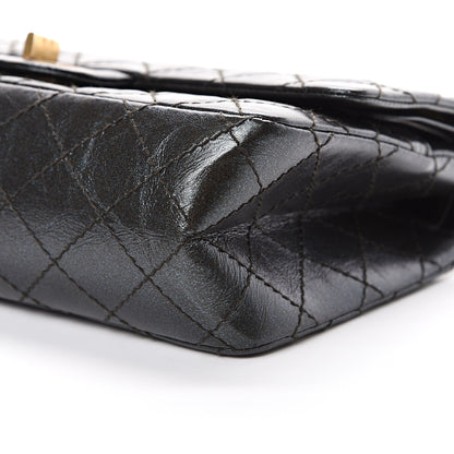 Chanel Glittered Aged Calfskin Quilted 2.55 Reissue 225 Flap Blue 9 of 11