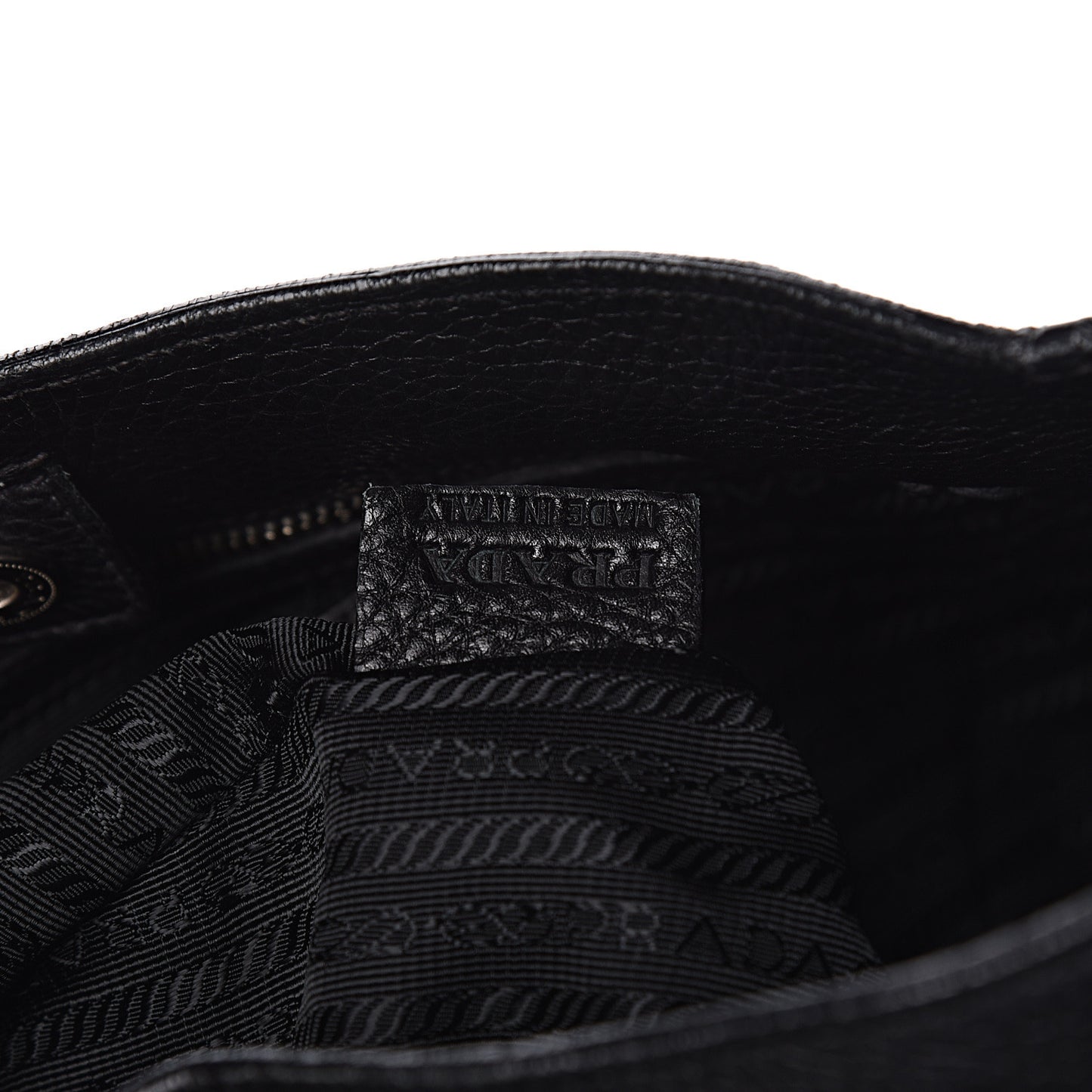 Vitello Daino Side Pocket Hobo Black
