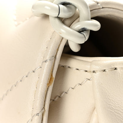 Gucci Calfskin Matelasse Monochrome GG Marmont Chain Belt Bag Mystic White 11 of 11
