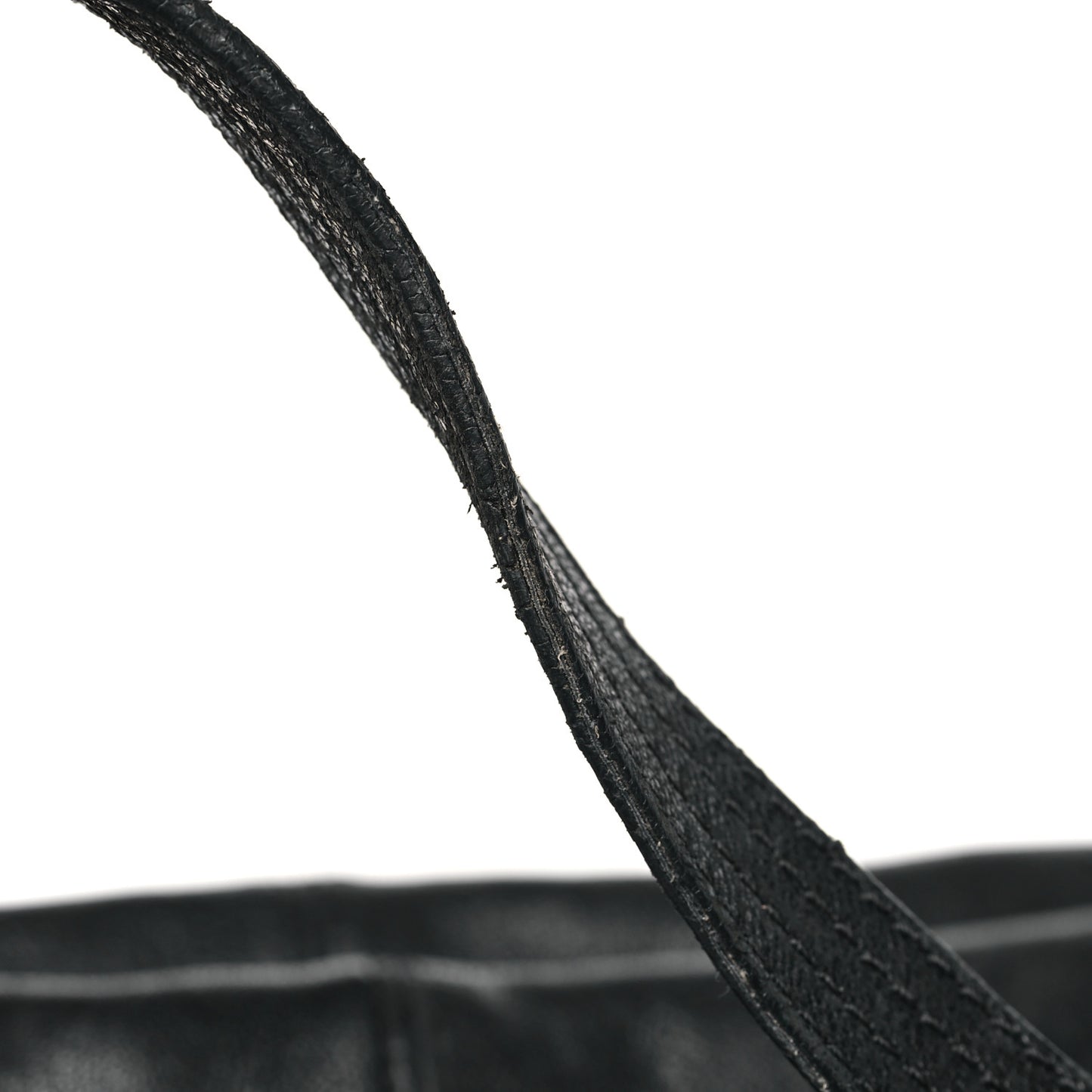 Sheepskin Zipper Satchel Black