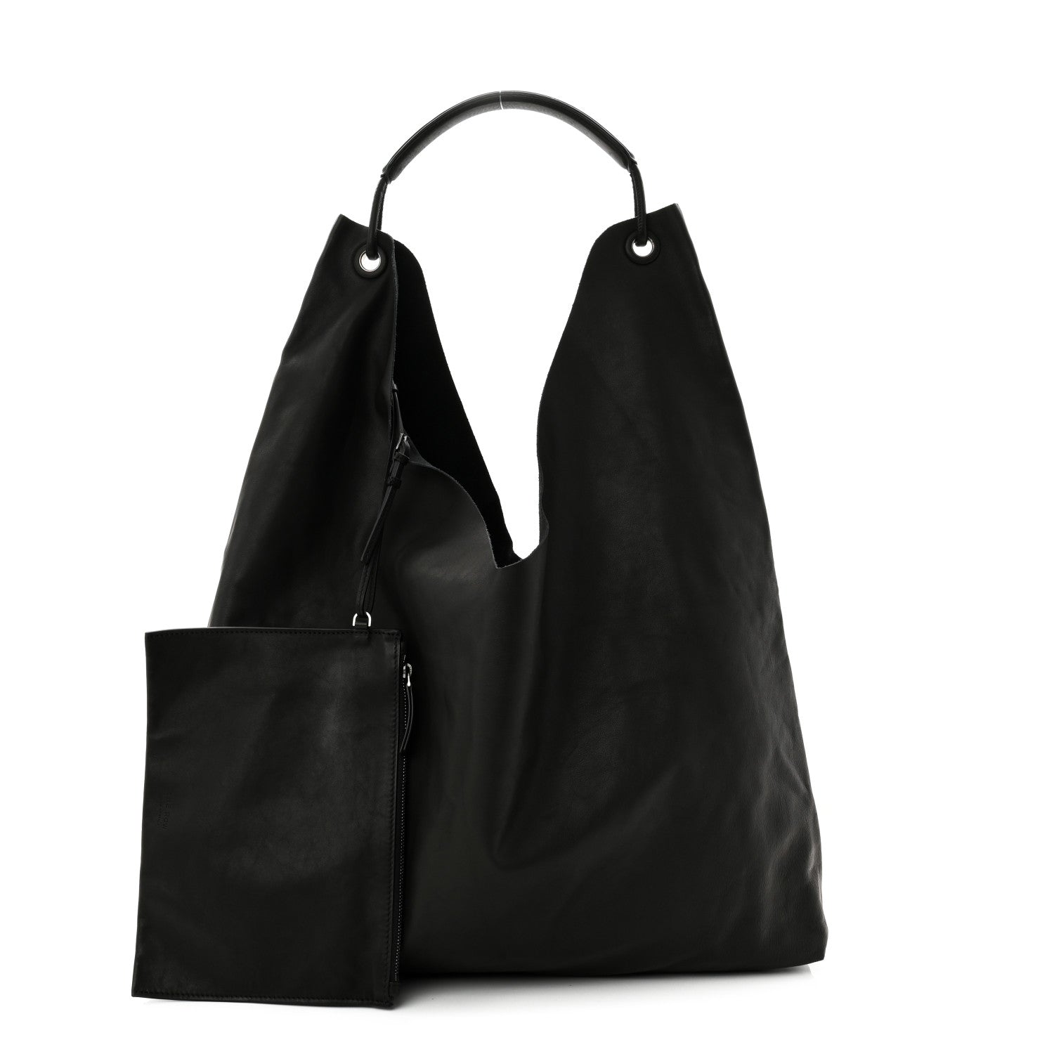 The Row Lambskin Bindle Three Bag Black 1800051 – FASHIONPHILE