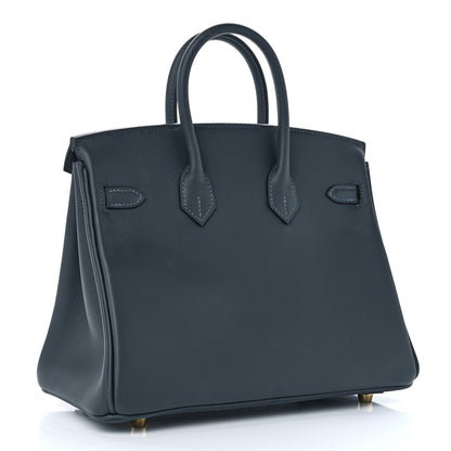 Hermes Swift Verso Birkin 25 Gris Misty Black 3 of 11