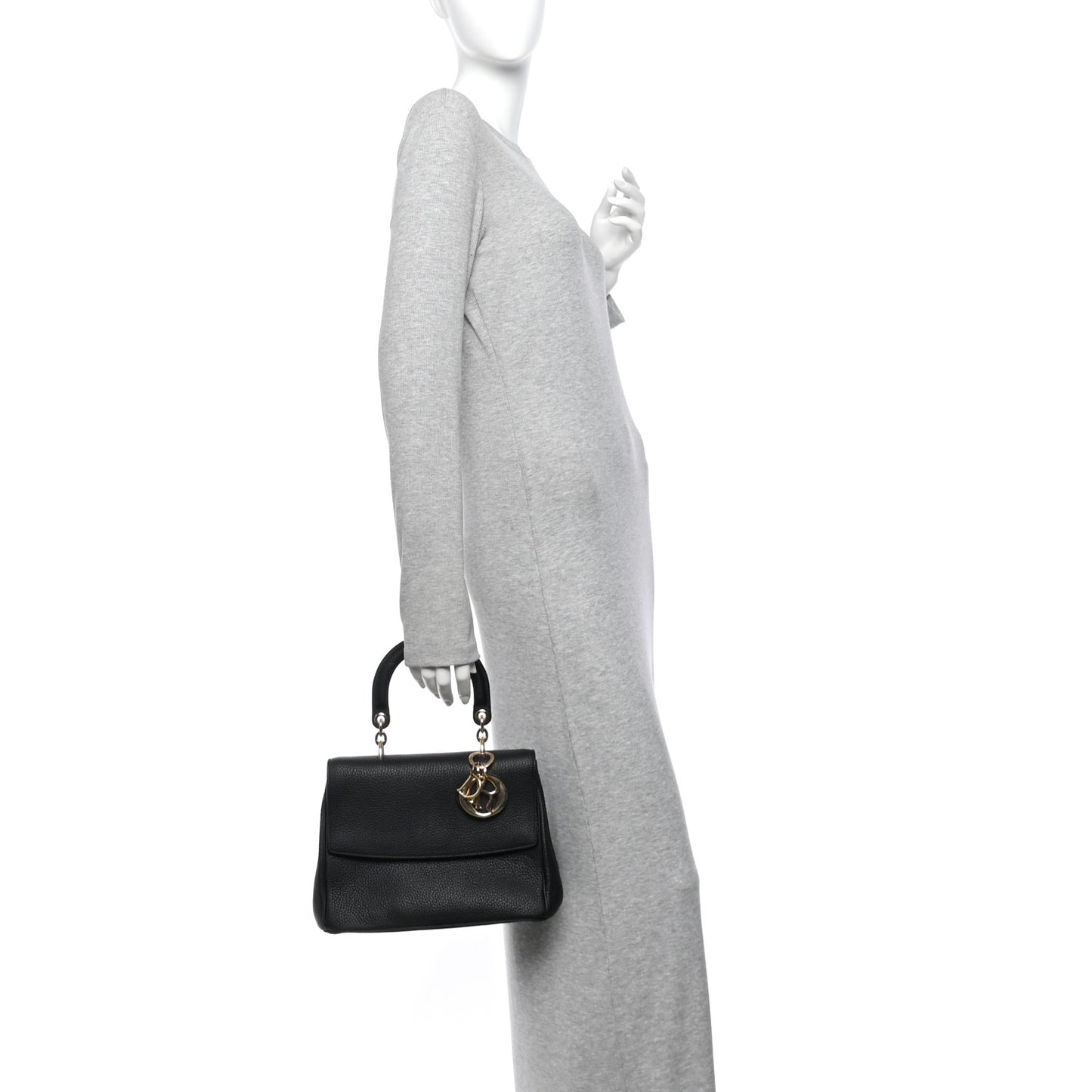 Bullcalf Small Be Dior Flap Black Fraise