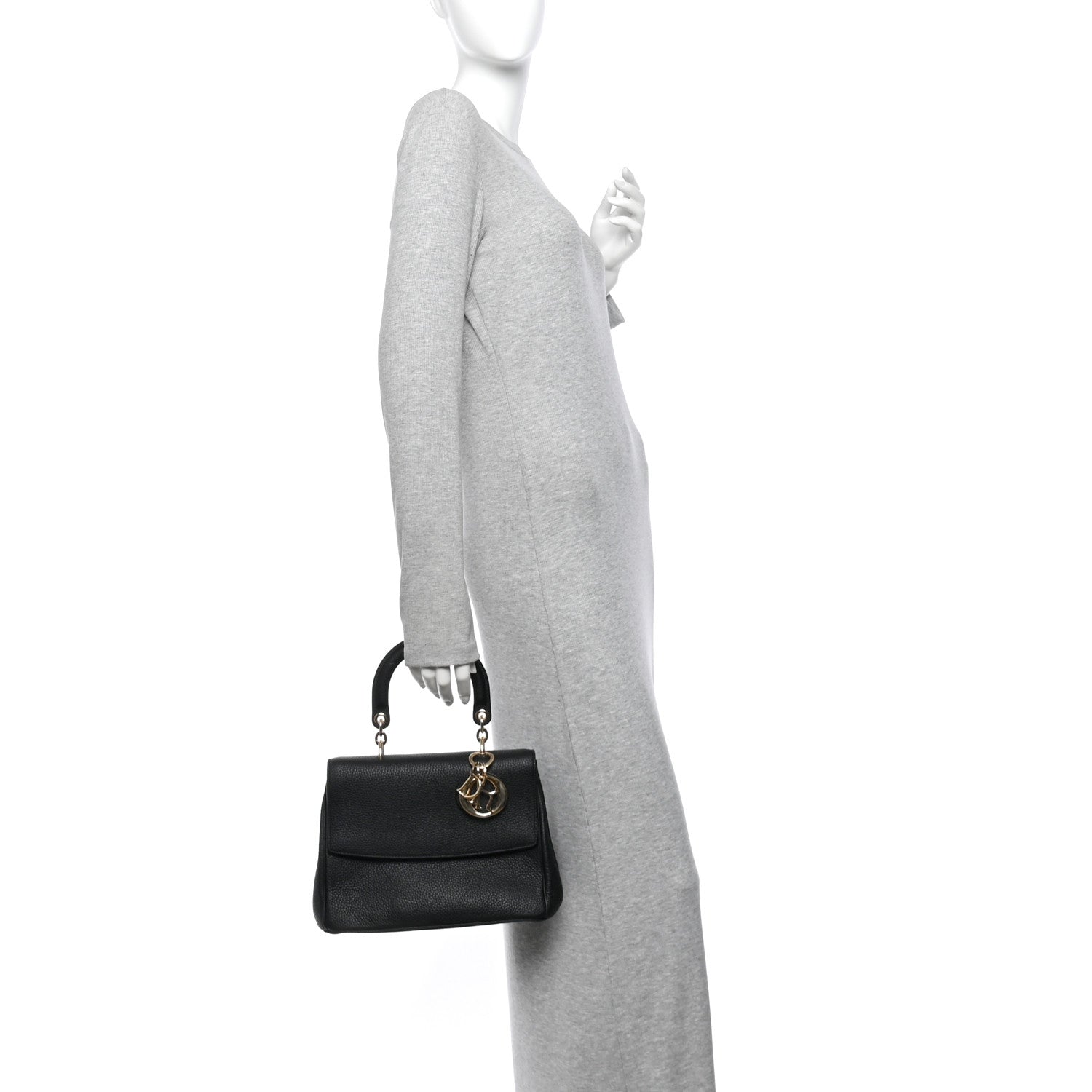 Christian Dior Bullcalf Small Be Dior Flap Black Fraise 2 of 9