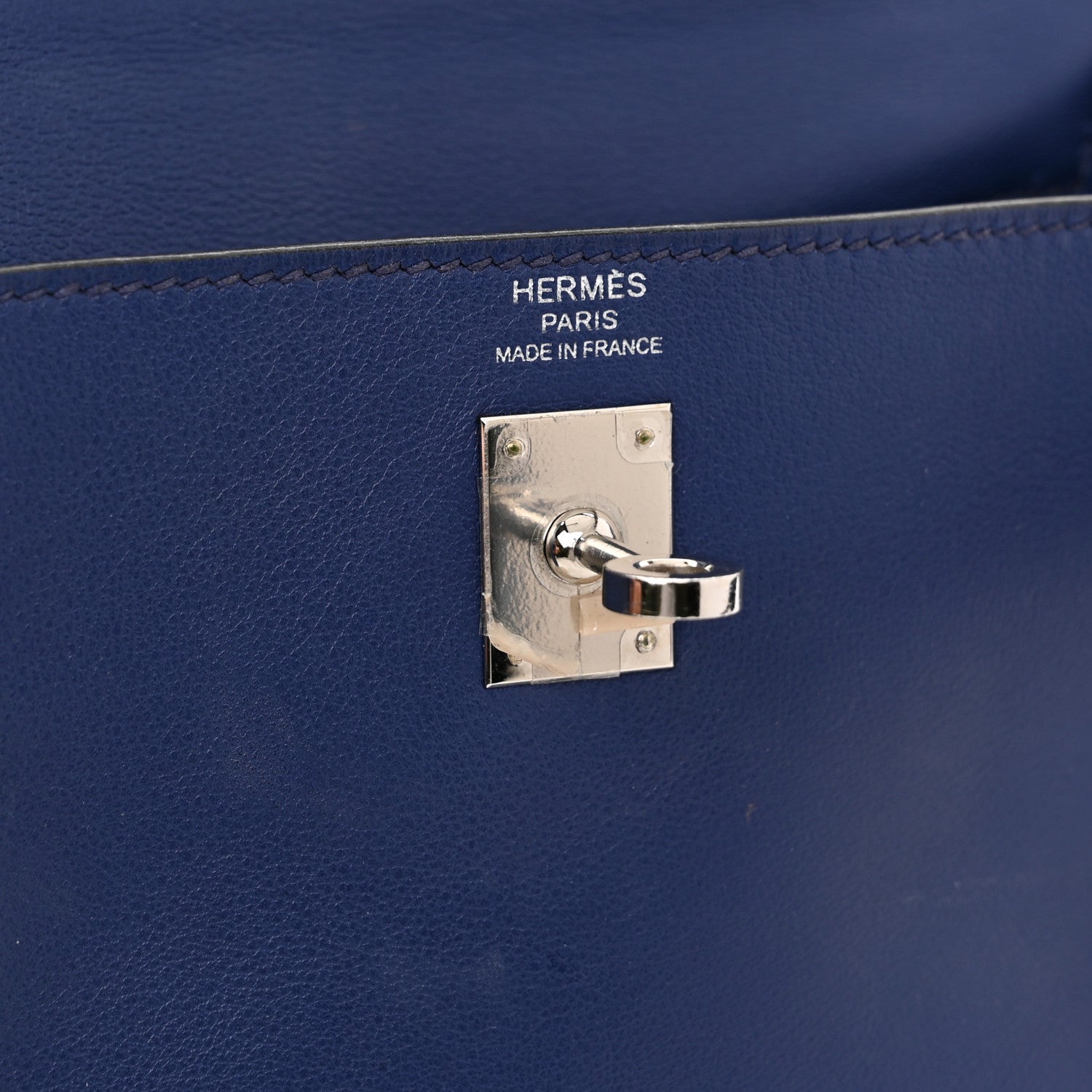 Hermes Swift Kelly Retourne 25 Bleu Saphir 6 of 12