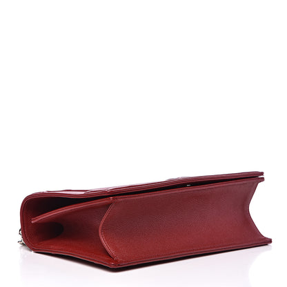 Christian Dior Grained Calfskin Medium Diorama Flap Bag Red 3 of 12