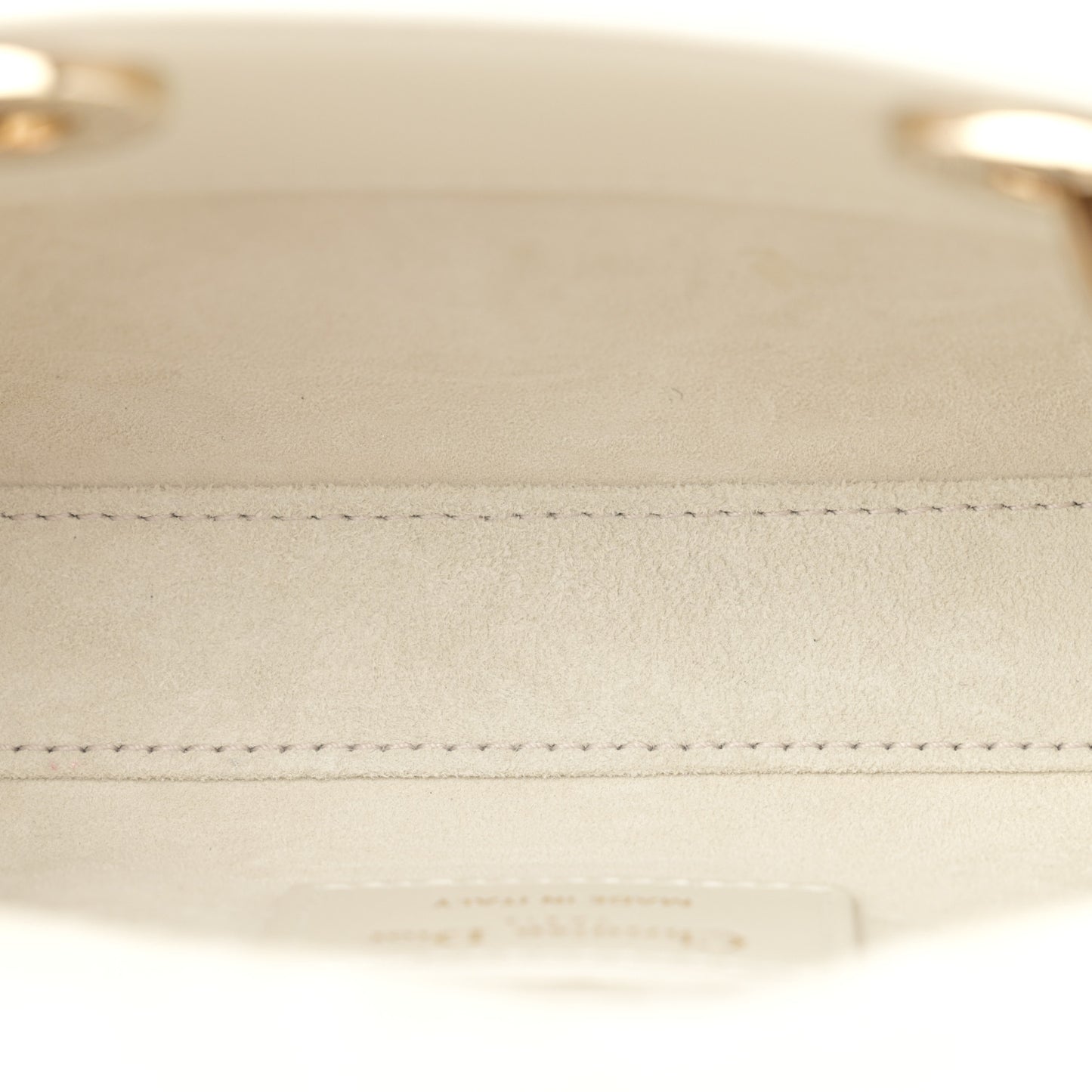 Lambskin Cannage Dioramour Micro Lady D-Joy Latte