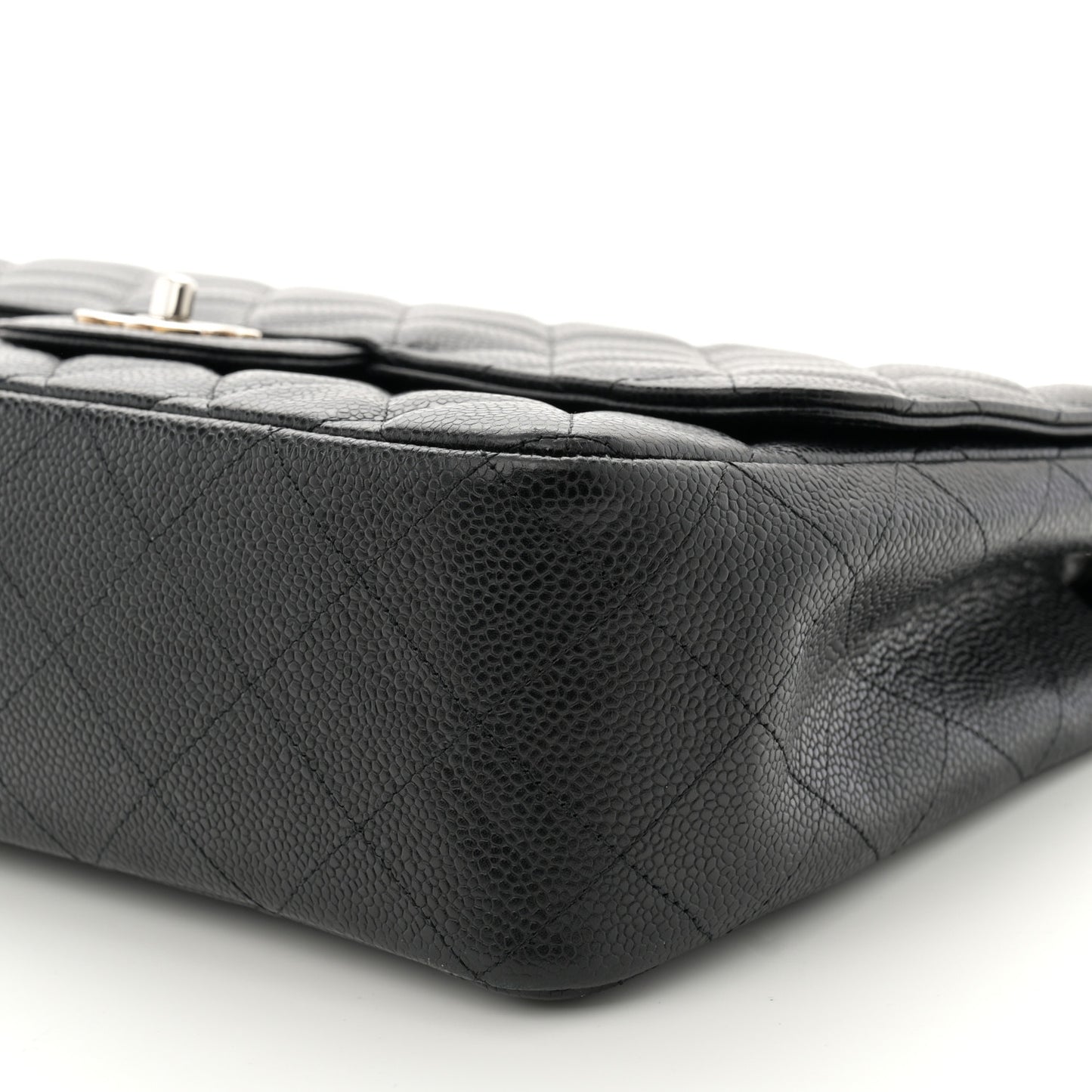 Caviar Quilted Jumbo Single Flap Black