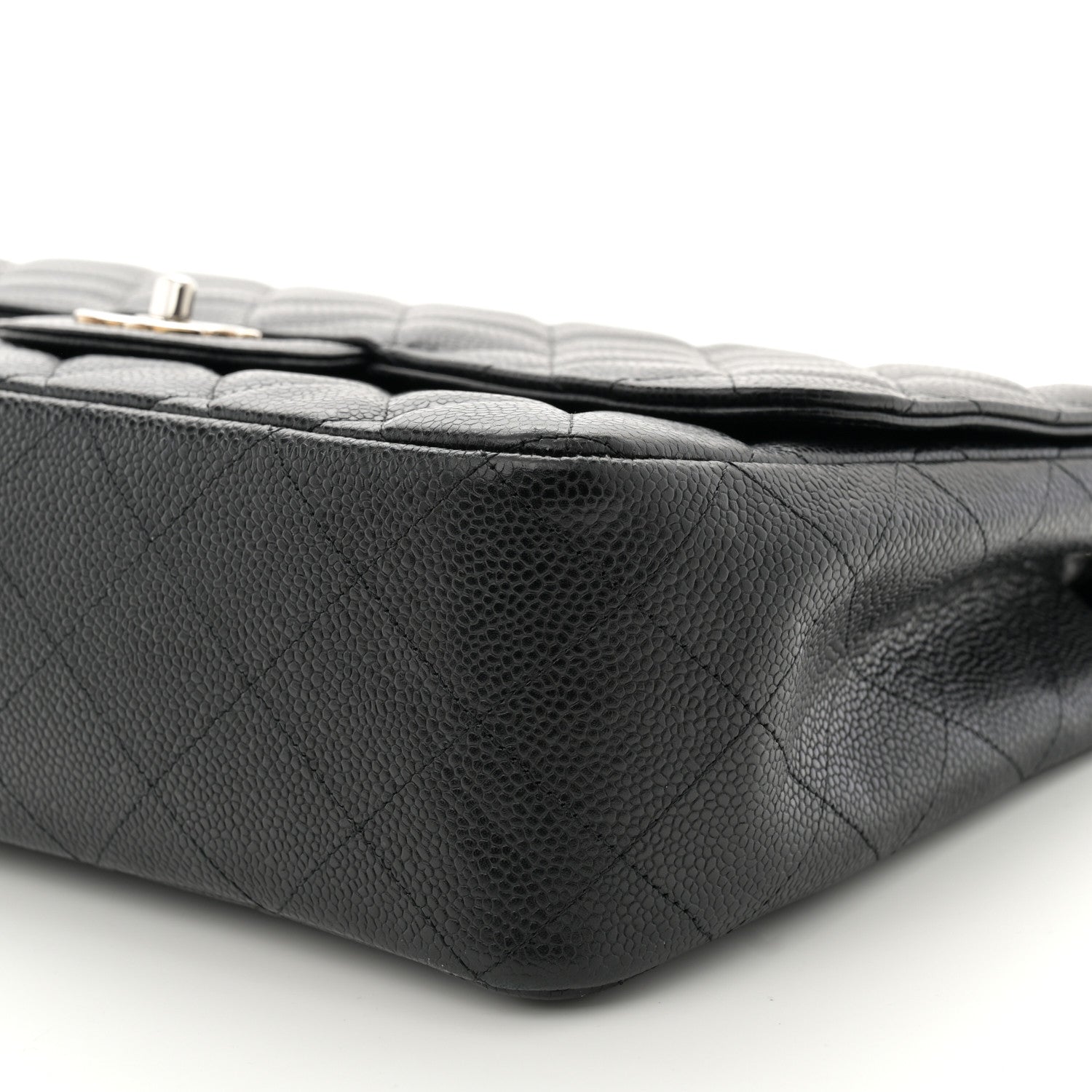 Chanel Caviar Quilted Jumbo Single Flap Black 10 of 11