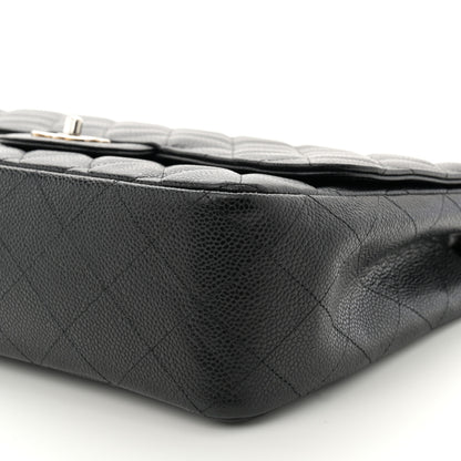 Chanel Caviar Quilted Jumbo Single Flap Black 10 of 11