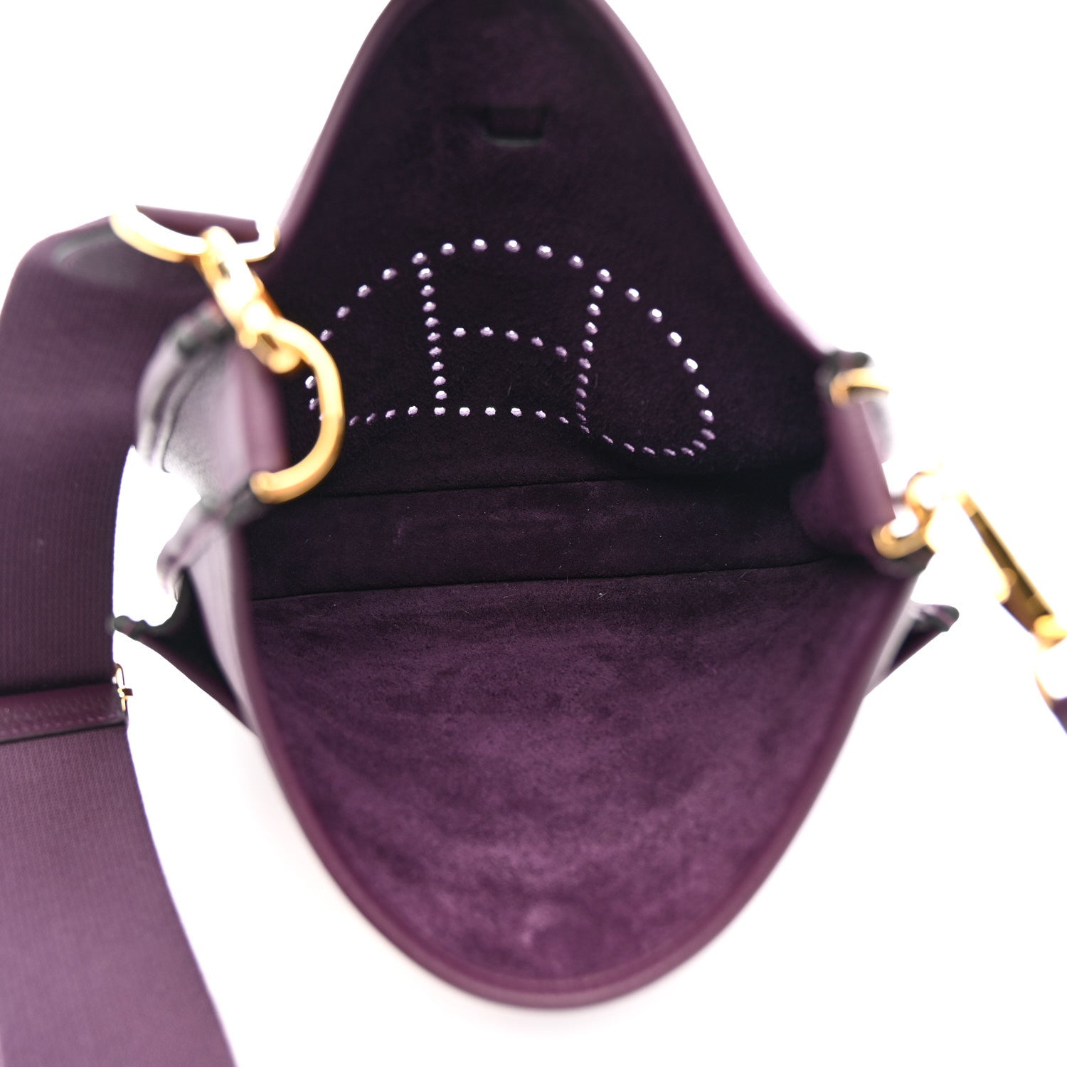 Hermes Taurillon Clemence EVELYNE III PM Cassis 5 of 13