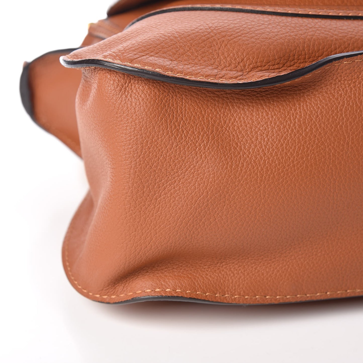 Calfskin Medium Marcie Satchel Tan