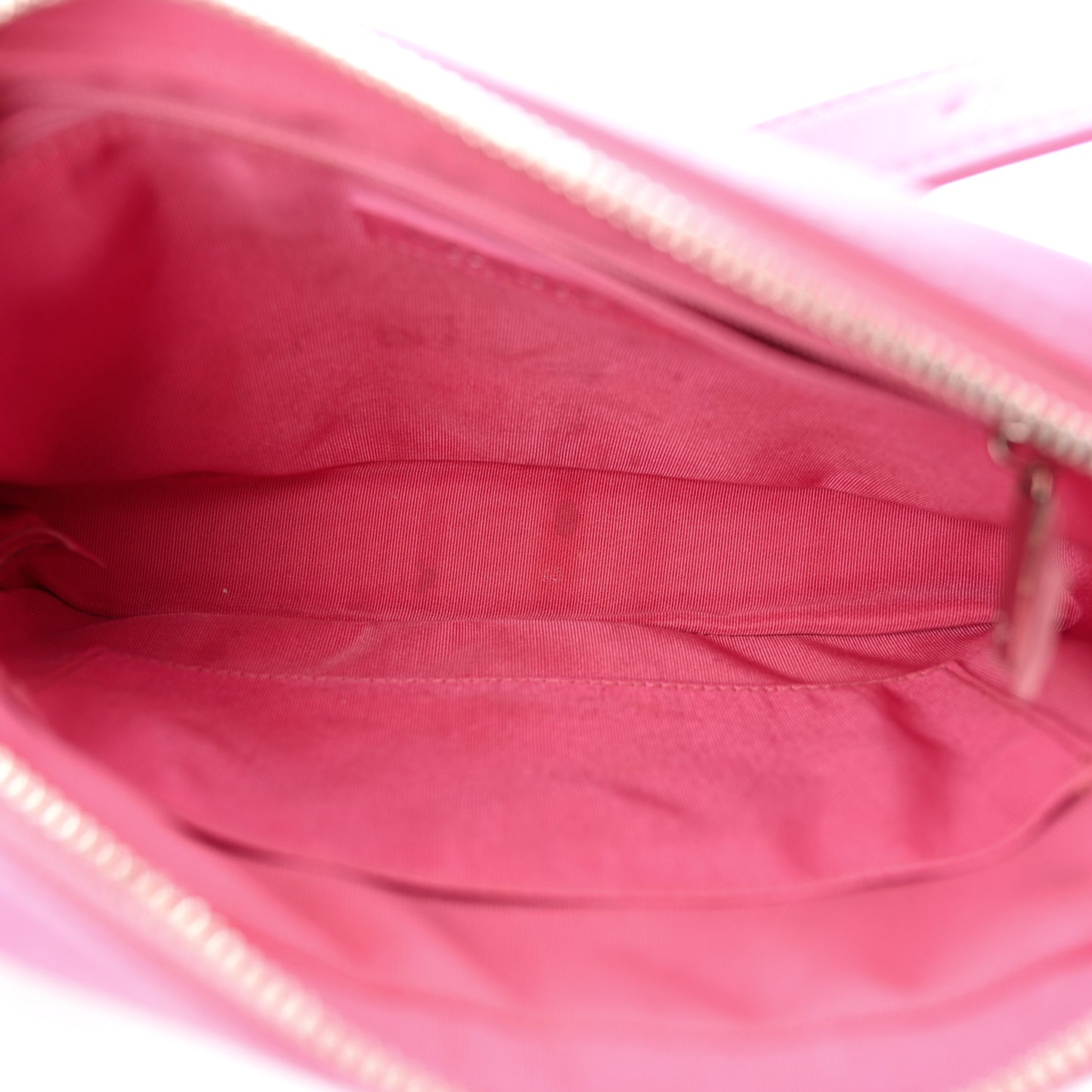 Lambskin Chevron Quilted Small Promenade Camera Case Pink