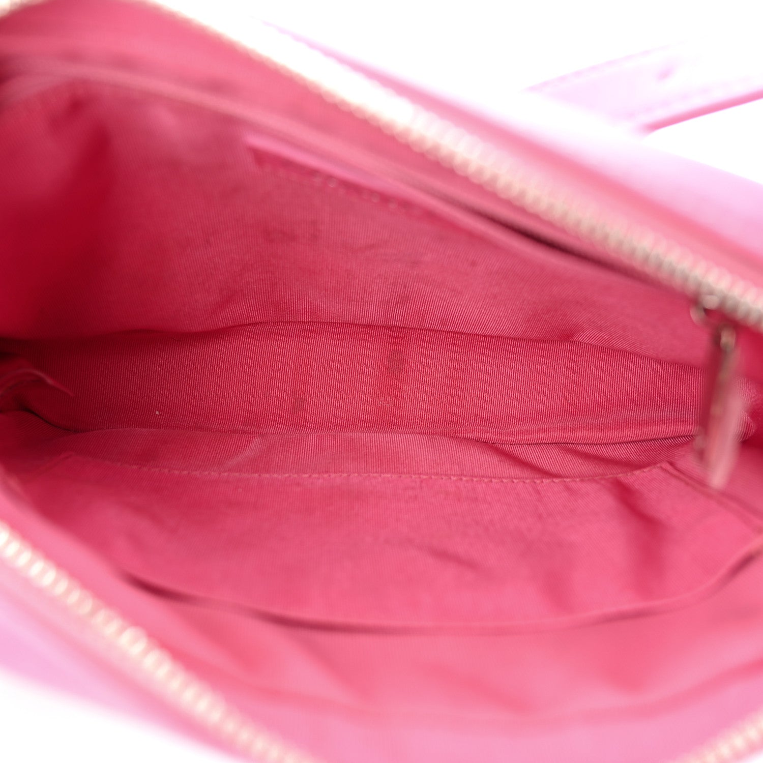Chanel Lambskin Chevron Quilted Small Promenade Camera Case Pink 5 of 11