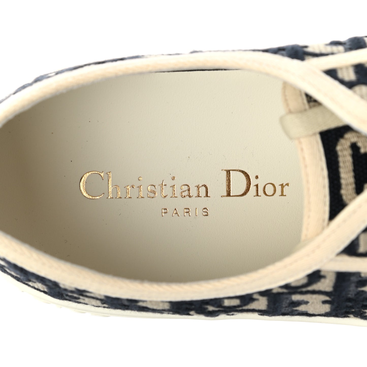 Canvas Oblique Walk'N'Dior Low Top Sneakers 41 Deep Blue