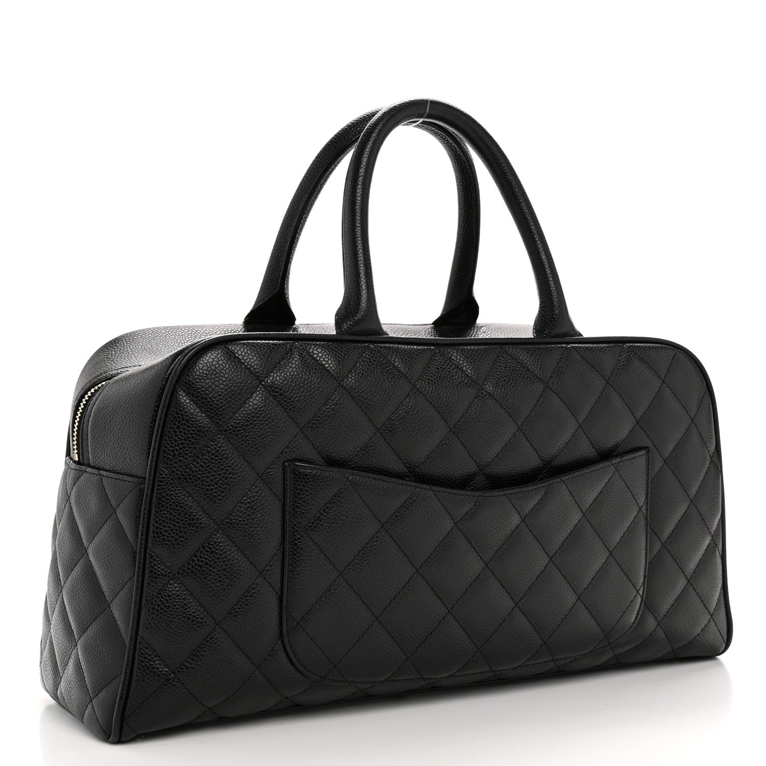 Chanel Caviar Quilted Large Bowler Black 3 of 12