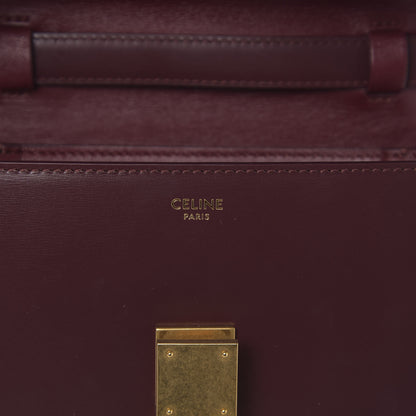 Celine Box Calfskin Teen Classic Box Flap Bag Burgundy 7 of 11