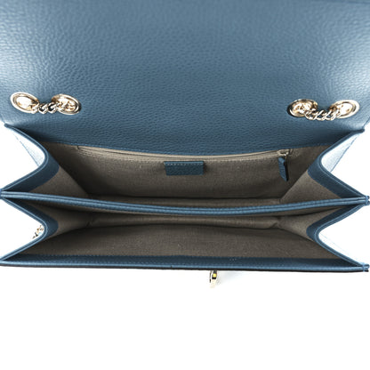 Gucci Dollar Calfskin Interlocking G Shoulder Bag Deep Cobalt 5 of 12