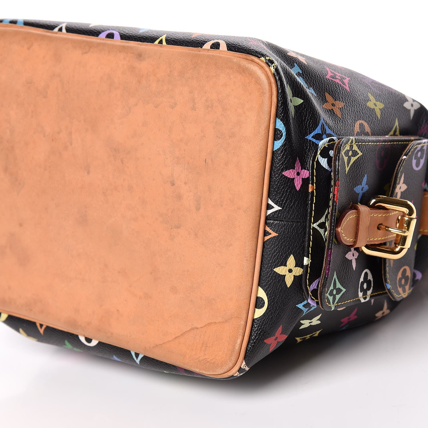 Louis Vuitton Monogram Multicolor Petit Noe Black 7 of 16