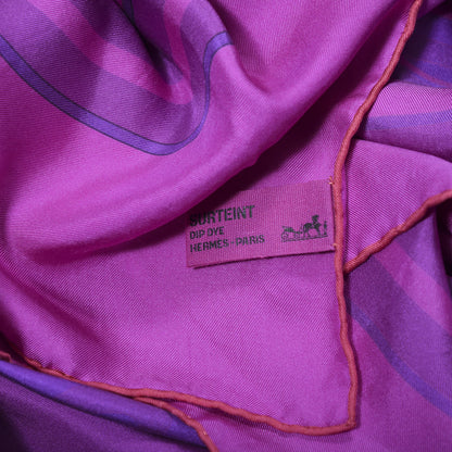 Hermes Silk Dip Dye Quadrige Shawl 140 3 of 4