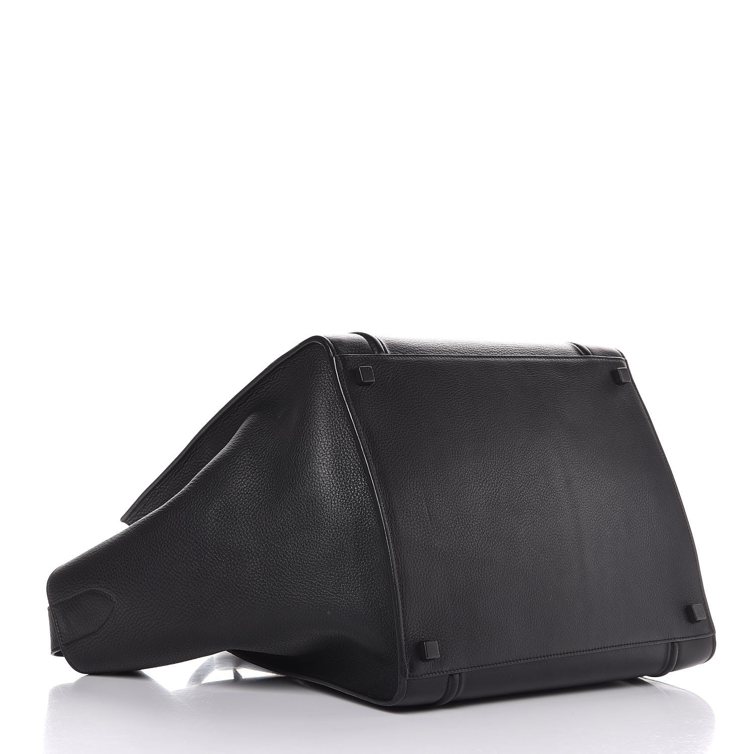 Celine Grained Calfskin Medium Phantom Luggage Black 4 of 10