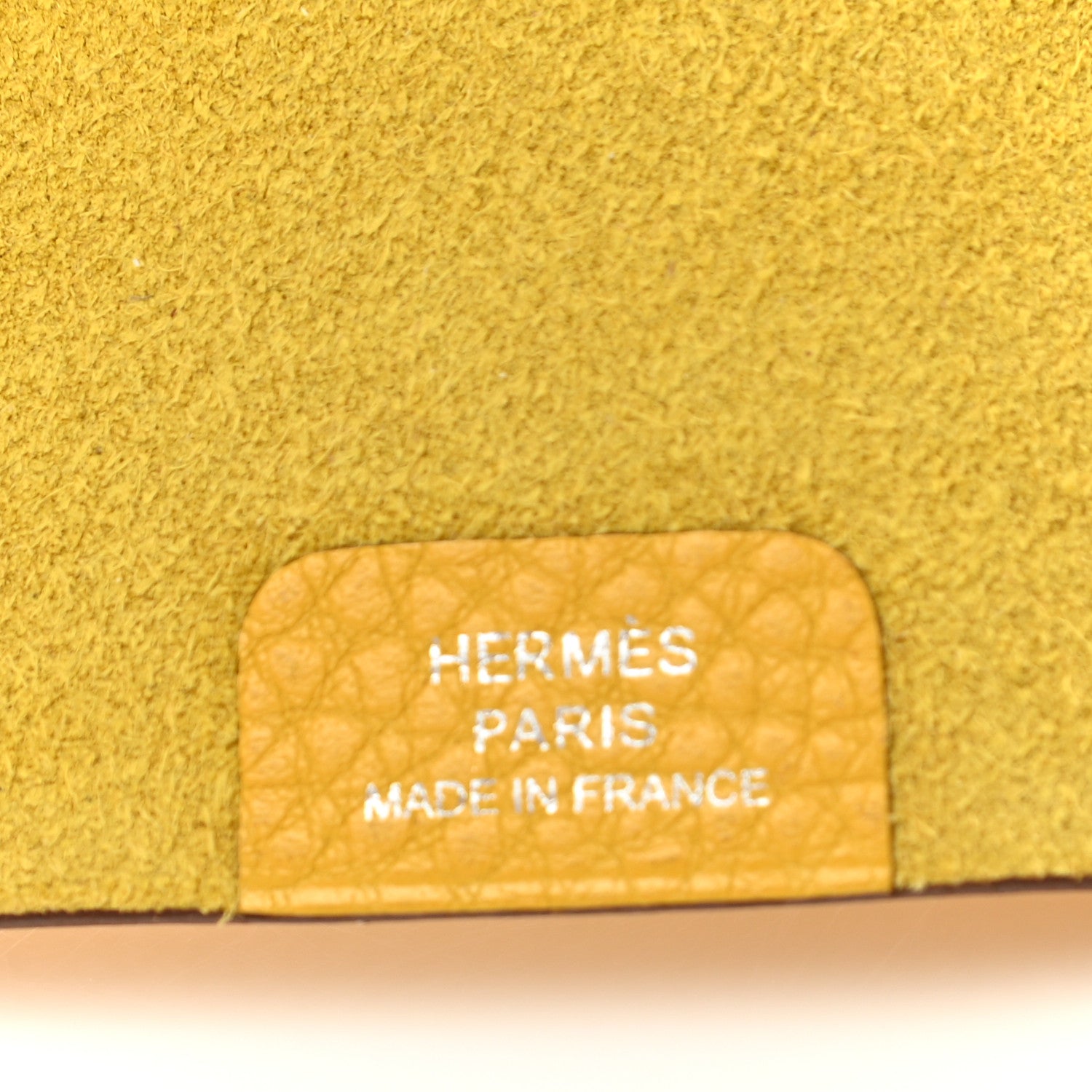 Hermes Togo Ulysse PM Notebook Cover Jaune Ambre 5 of 6