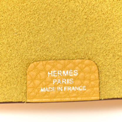 Hermes Togo Ulysse PM Notebook Cover Jaune Ambre 5 of 6