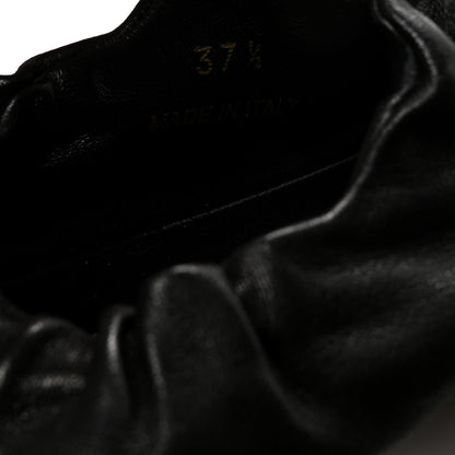 Miu Miu Nappa Ruched Ballerina Flats 37.5 Black 9 of 9