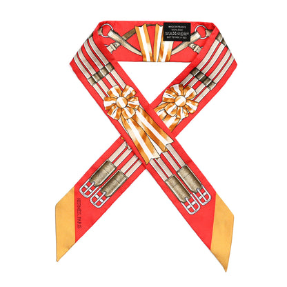 Hermes Silk Jumping Twilly Rouge Vif Caramel 1 of 4