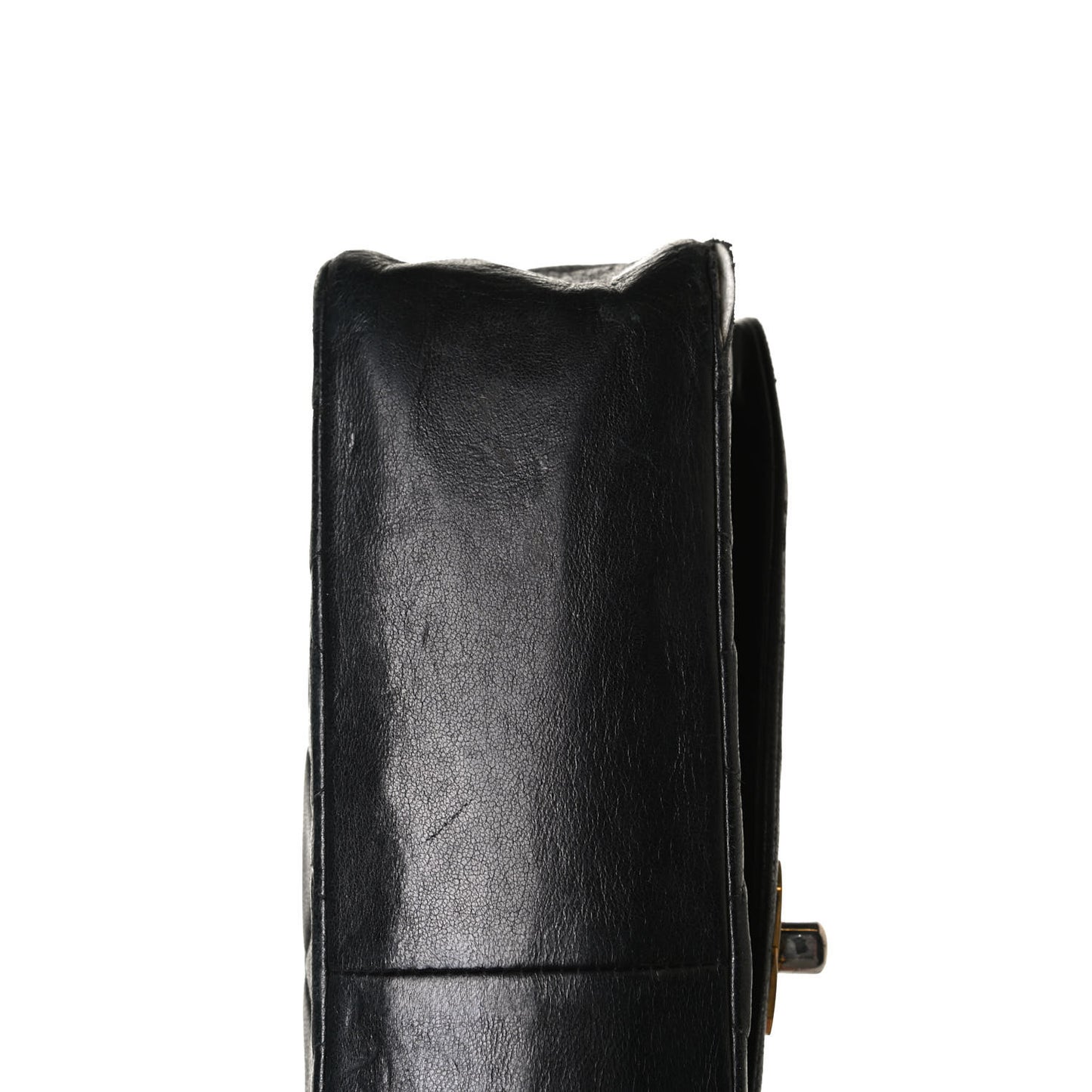 Lambskin Quilted Small Single Flap Black